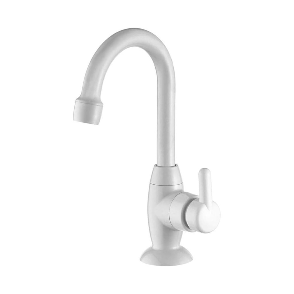 Torneira para Lavatório de Mesa Bica Alta Branca Lorenbric Branca