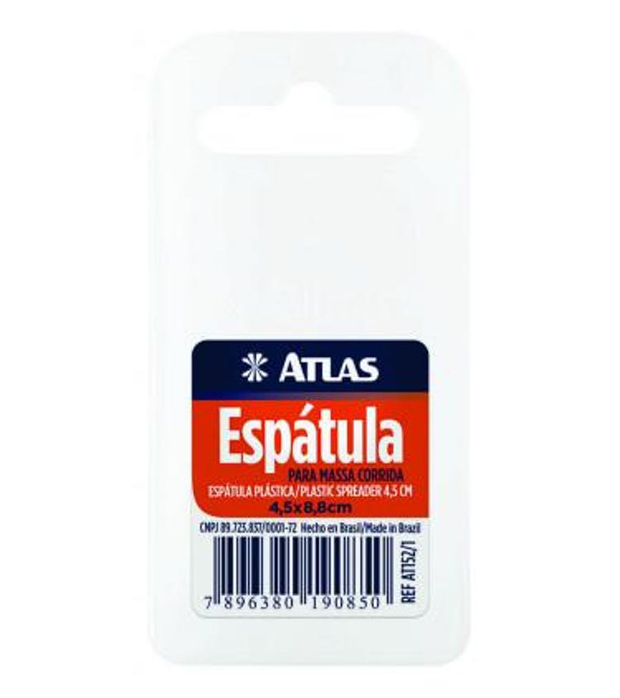 Espátula Plástica Macia e Flexível 4,4 X 8,8cm - Atlas