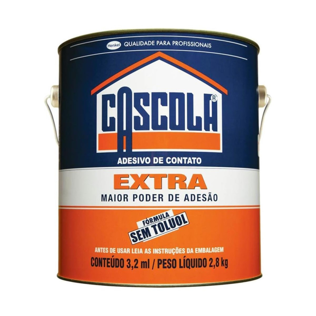 Cola Extra Sem Toluol, Branco, 2.8 Kg, Cascola