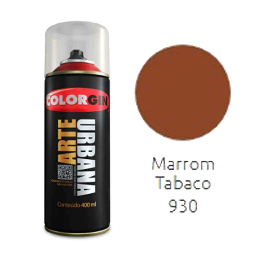 Spray Colorgin Arte Urbana Marrom Tabaco 930 400ml
