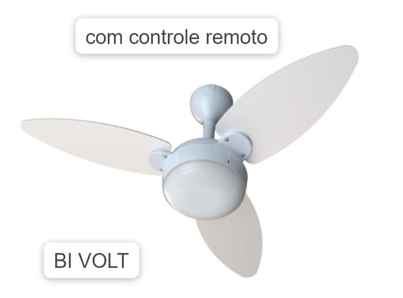 Ventilador de Teto Ventisol Elluz C/controle Biv Br