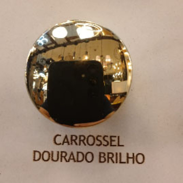 Maxima Puxador C/led Carrossel 20x34mm Maxlt06 Dourado Ac