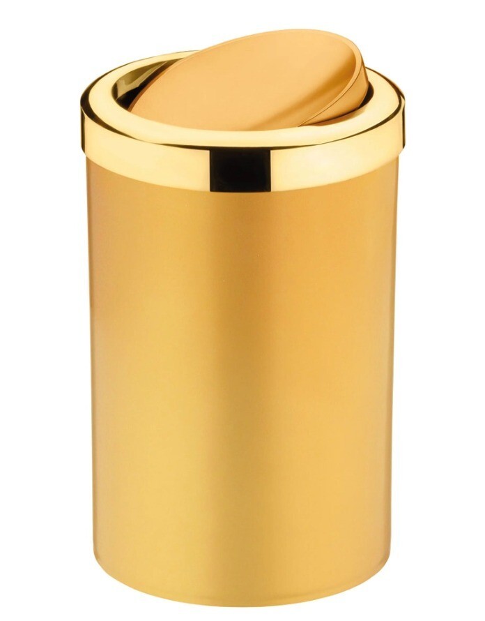 Future Lixeira Tampa Basculante 8l Dourado 382dd