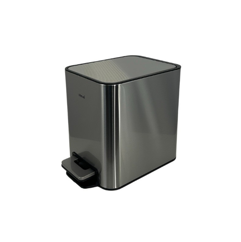 Lixeira Inox Escov Movel 6l C/pedal Balde Remov 710/004/001