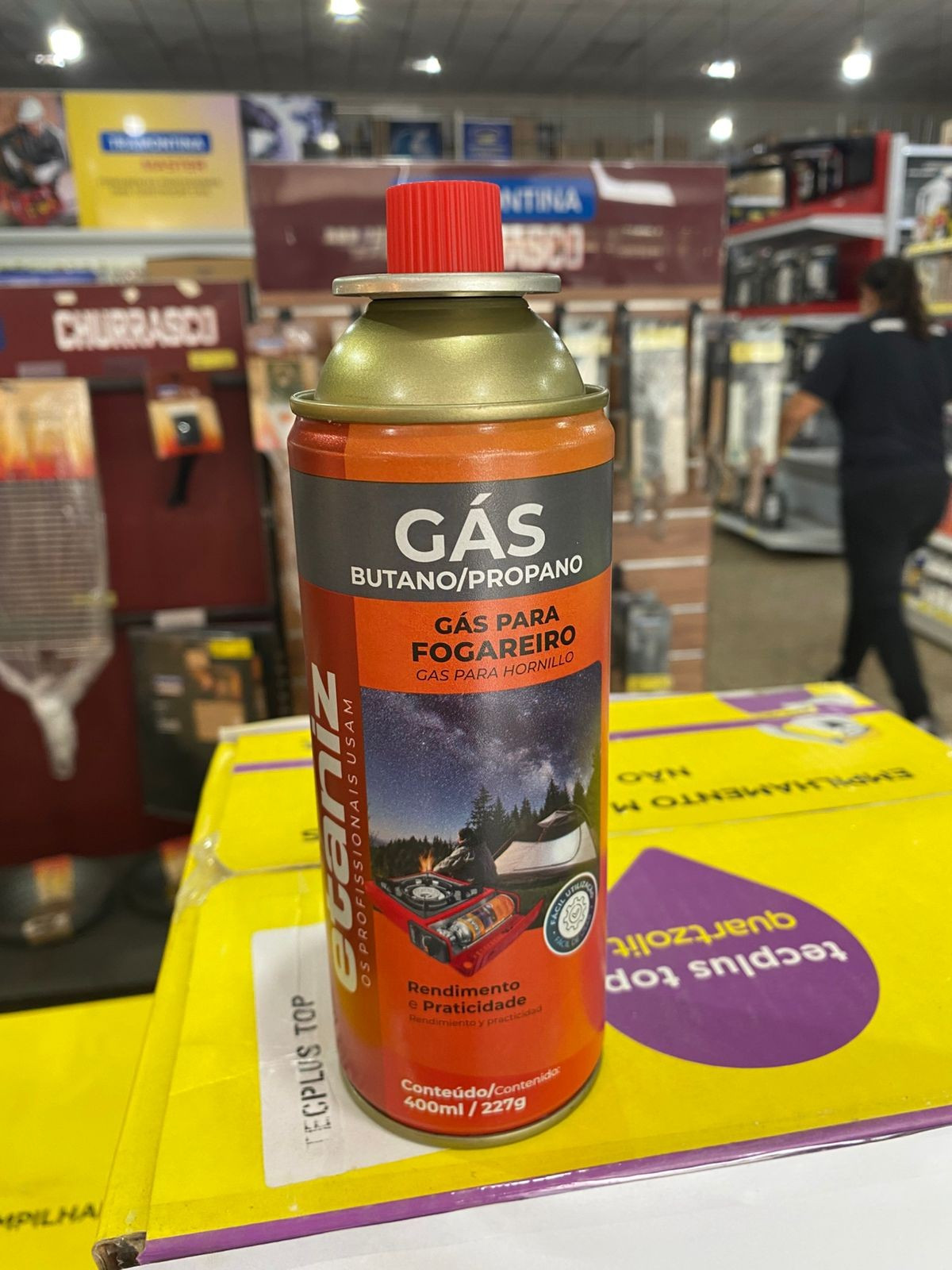 Gas P/fogareiro Spray 400ml/227g Etaniz