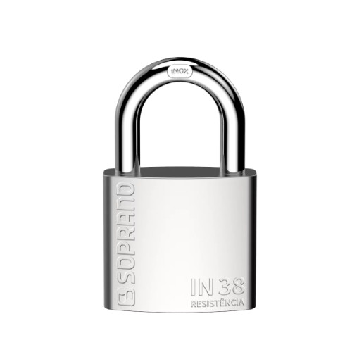 Cadeado 38mm Inox Escovado Soprano