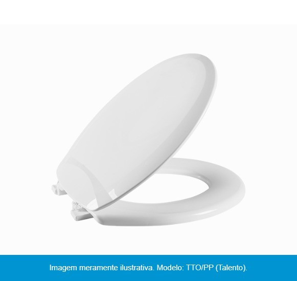 Assento Vaso Astra Talento Rigido Oval Classique Tto/pp*br1