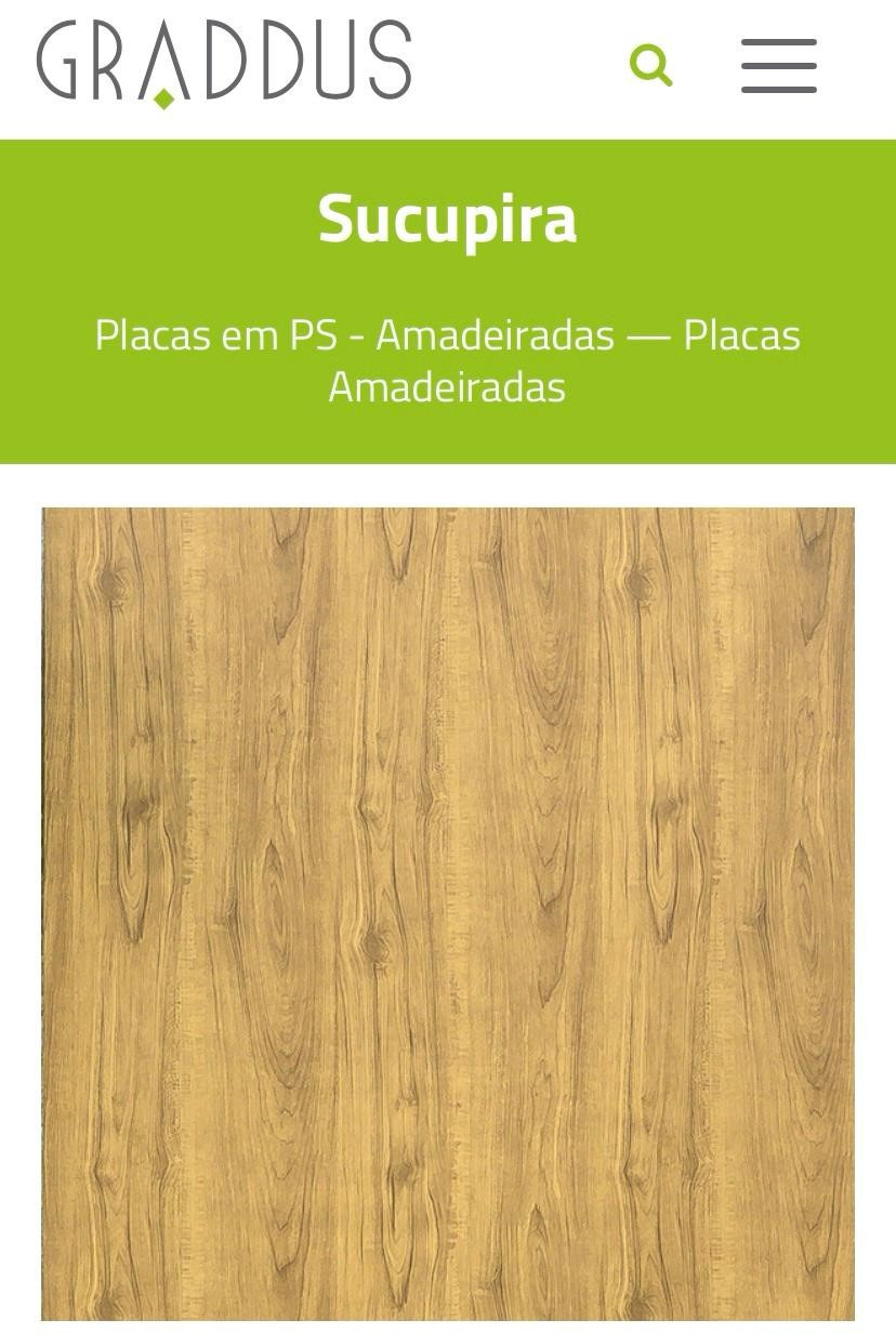 Graddus Placa Vinil Gr-pva-suc Amadeirada Sucupira 2,75x0,60