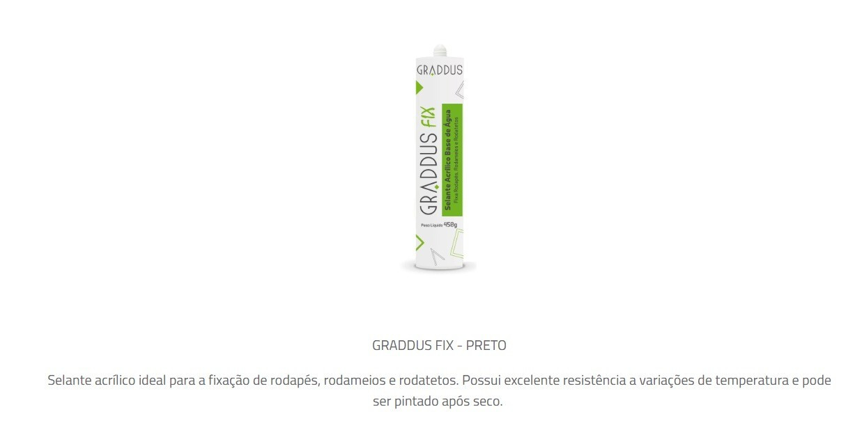 Graddus Selante Acrilico Preto 450g