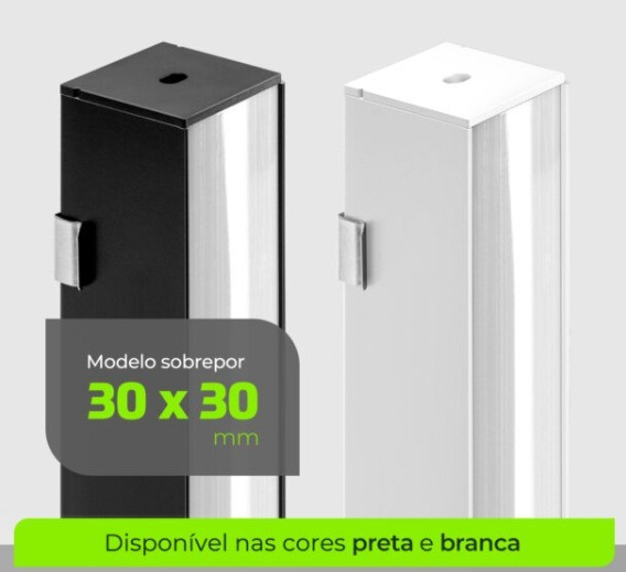 Perfil Lumanti 30x30x300cm Sob Branco Pas33030b
