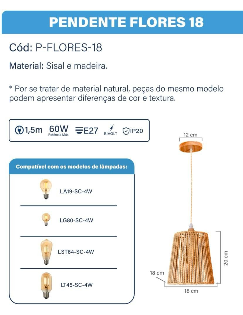 Gmh Pendente Flores 18cm P-flores-18