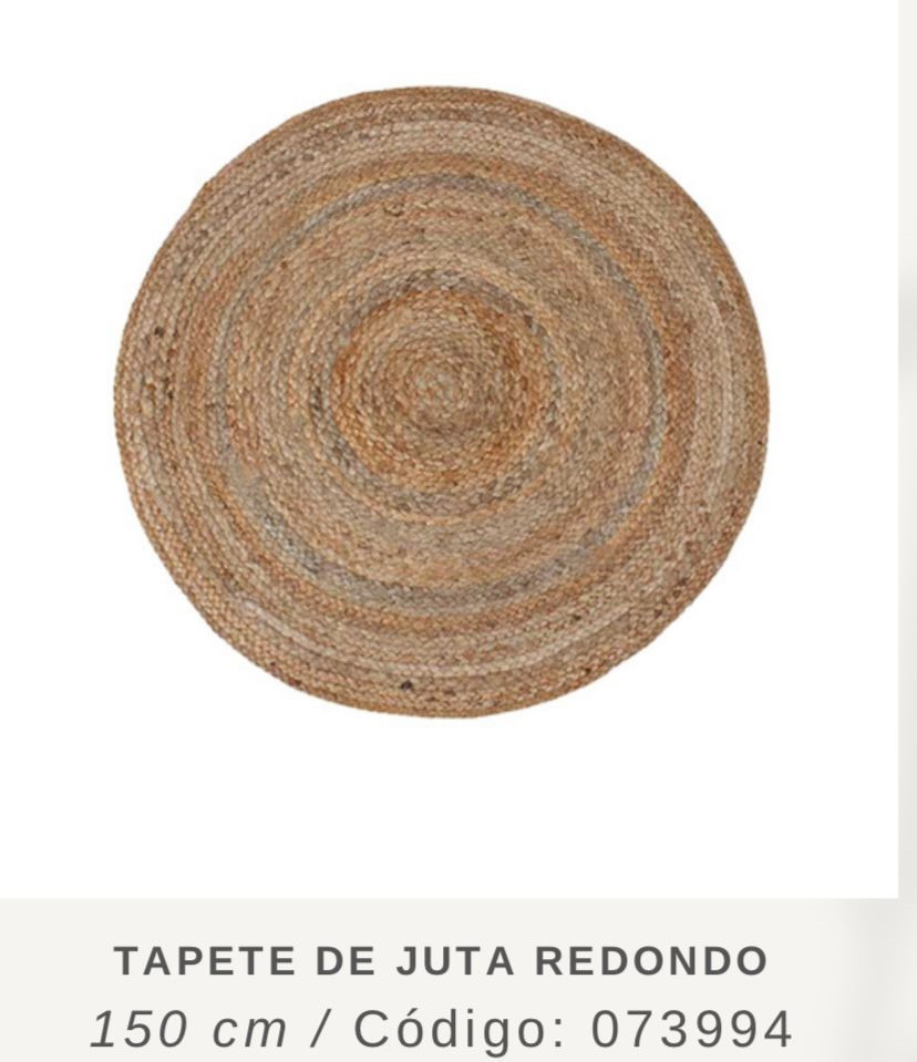 Tapete de Juta Venus Redondo 150cm