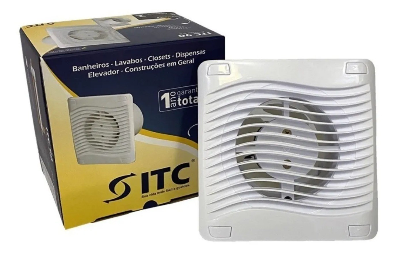 Mini Exaustor Itc 150 150mm 220v Branco