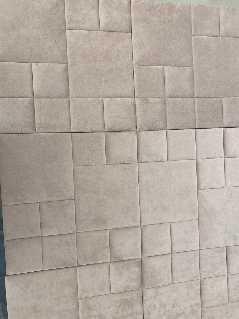 Cabeceira de Cama Placas 40x40 - Vendido em Caixa com 8 Peças