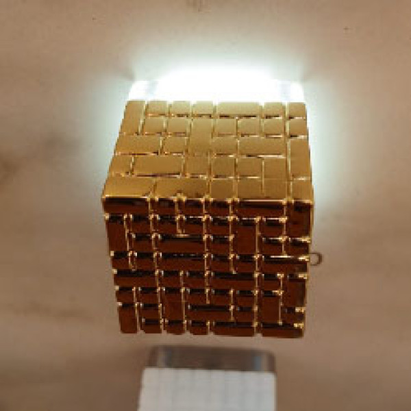Maxima Puxador C/led Cubo 20x28mm Maxlt05 Dourado Ab