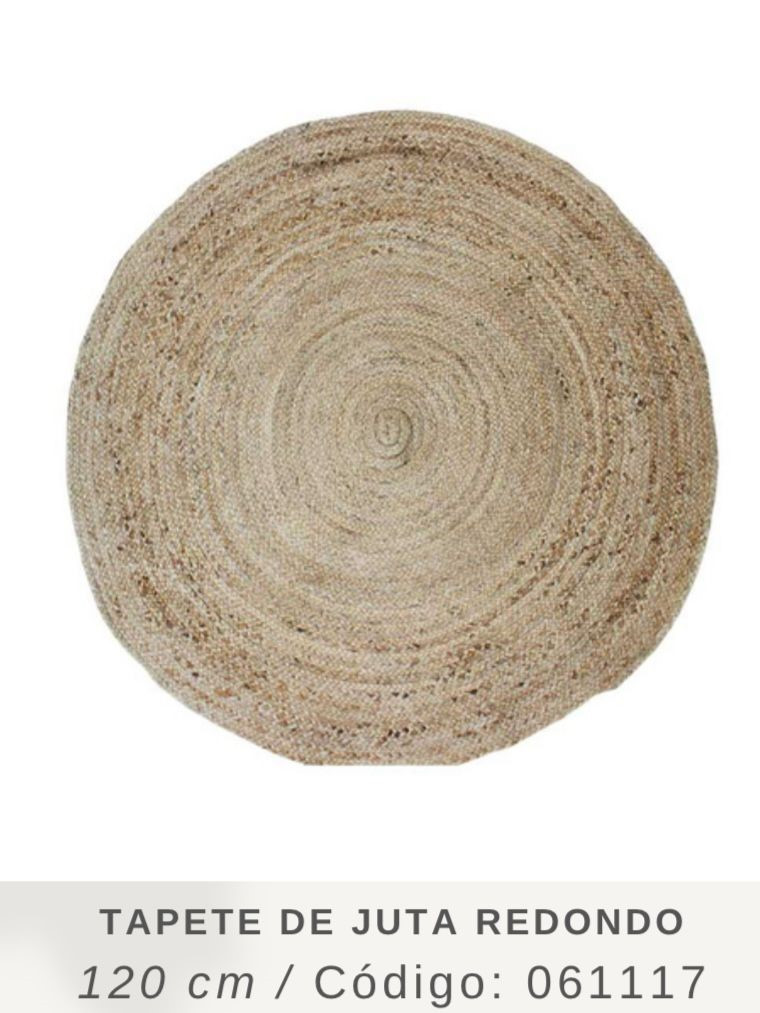 Tapete de Juta Venus Redondo 120cm