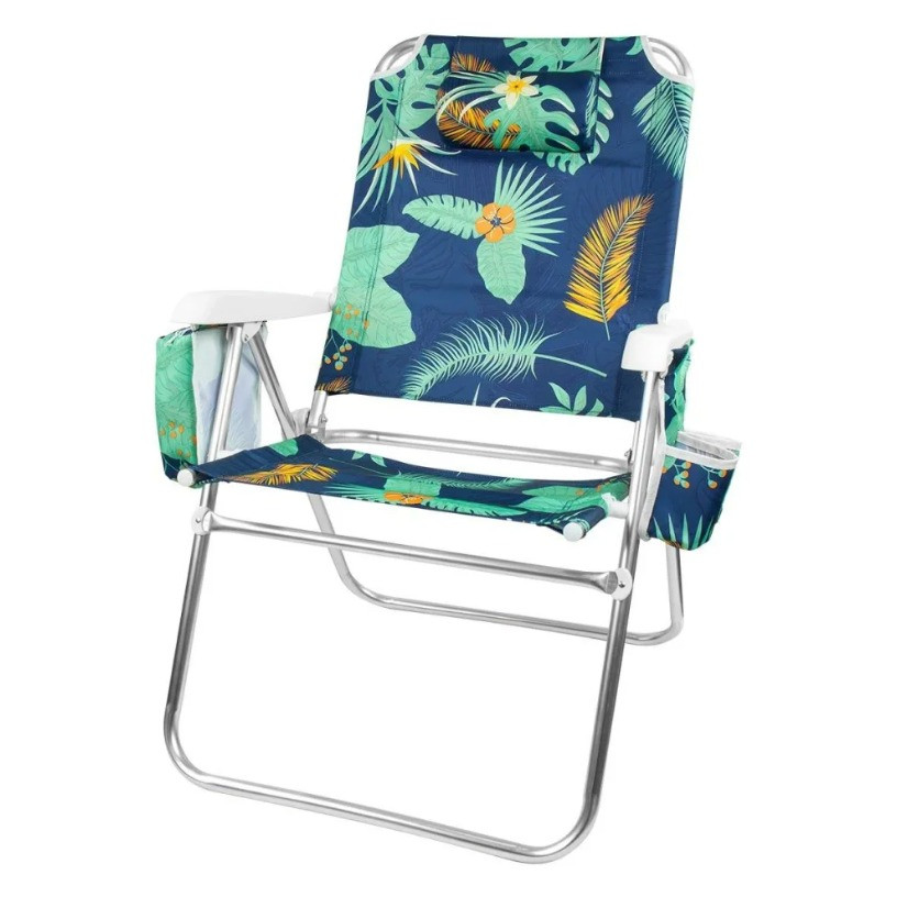 Cadeira de Praia Kala Havai Alta Reclinavel