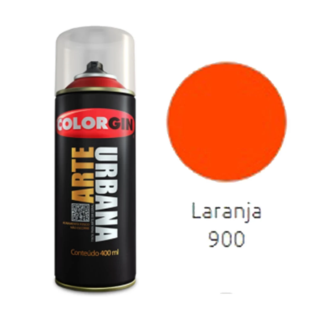 Spray Colorgin Arte Urbana Laranja 900 400ml