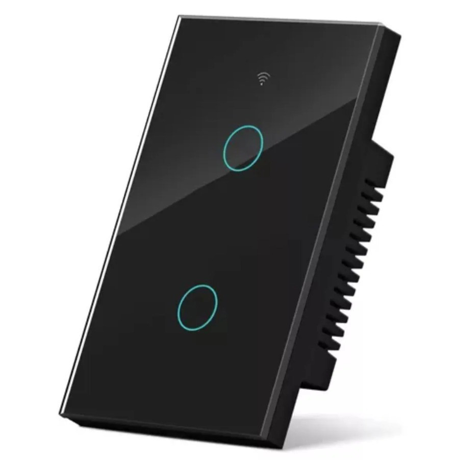 Gmart Interruptor Parede Wifi+ble 2 Botao Preto