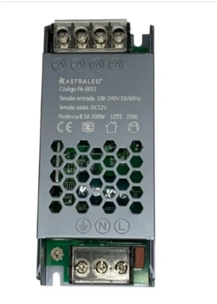 Astraled Driver 100w 12v 8.3a Fonte Chaveada Fa-6011