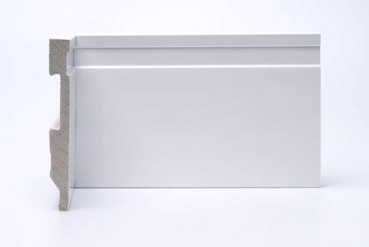 Graddus Rodape Gr120f Barra 2.40mts  X 12cm Branco