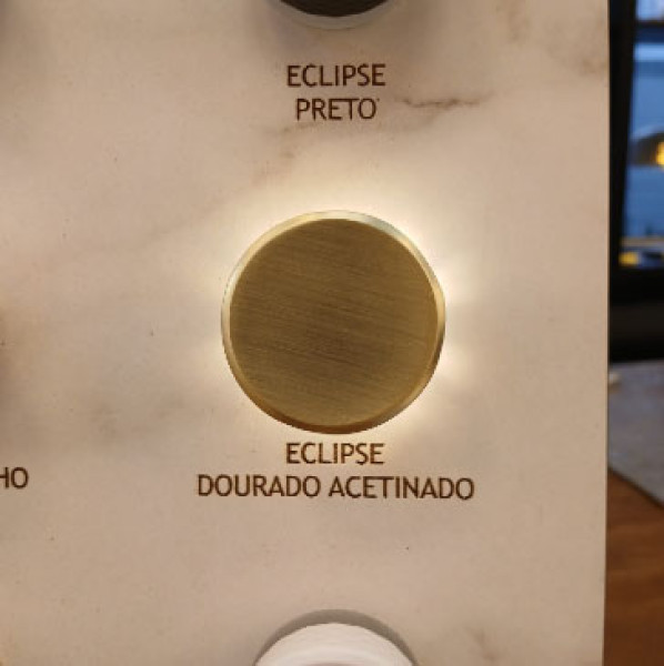 Maxima Puxador C/led Eclipse 20x36mm Maxlt01 Dourado Ac