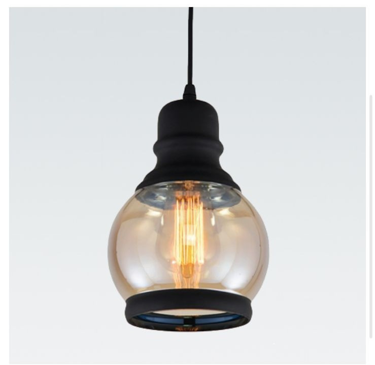 Adn+ Pendente Ambar+pt 1lamp E27 - 1016/200