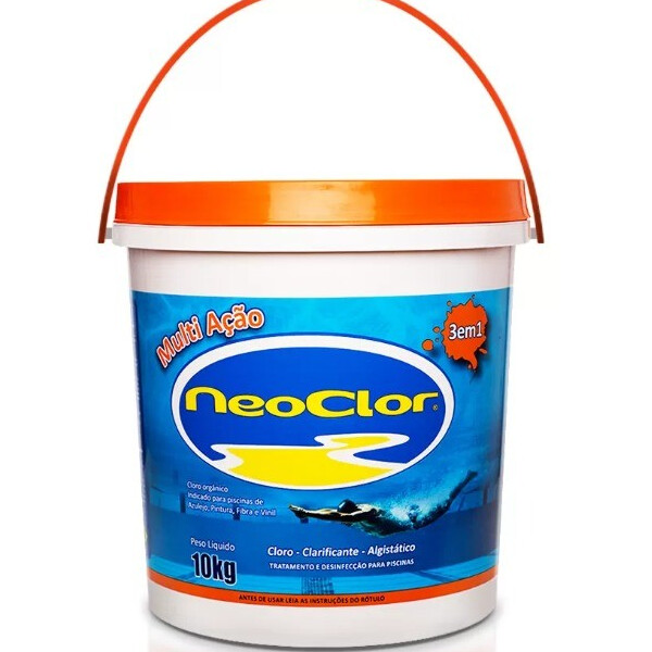 Neoclor Cloro Multiacao 3 em 1 - 10kg T Laranja