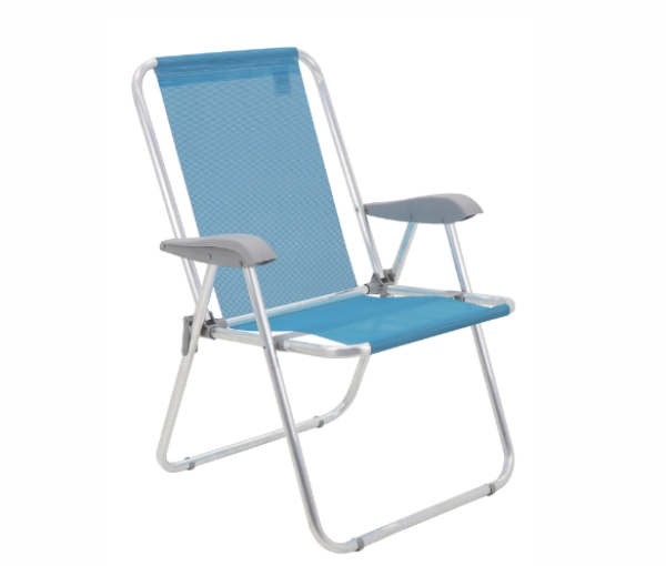 Cadeira de Praia Tramontina Creta Azul Claro 92900201