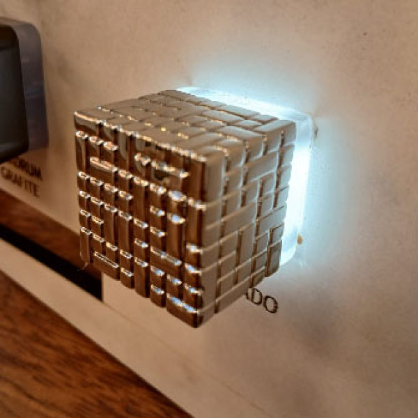 Maxima Puxador C/led Cubo 20x28mm Maxlt05 Cromado