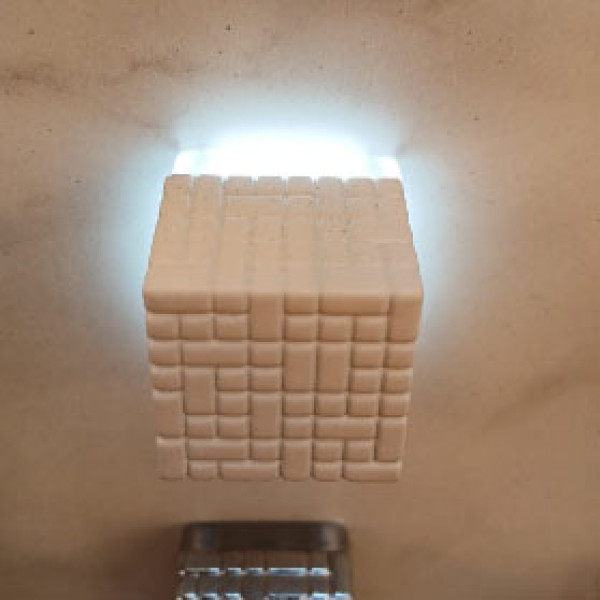 Maxima Puxador C/led Cubo 20x28mm Maxlt05 Branco