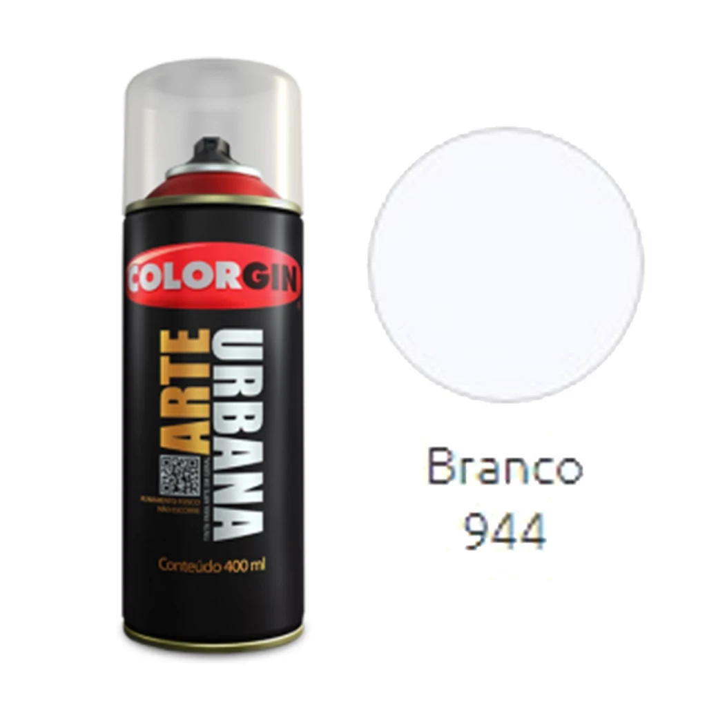 Spray Colorgin Arte Urbana Branco 944 400ml