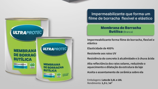 Ultraprotec Membrana de Borracha Butilica 18l
