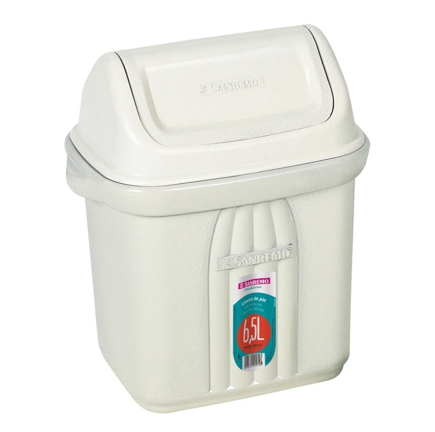 Lixeira Sanremo Basculante 6.5l 278 Branco