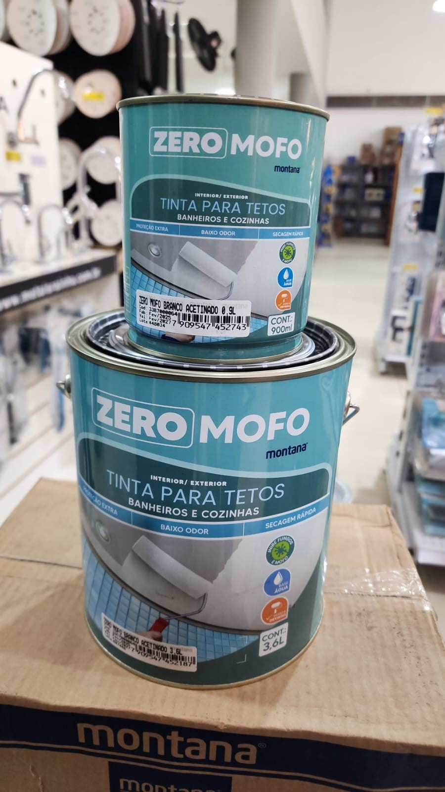 Montana Zero Mofo Tinta P/tetos Branco Ac 0.9l