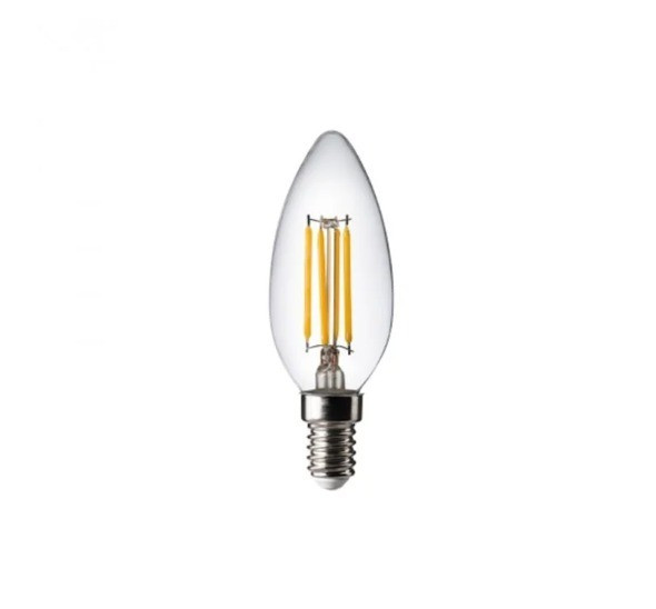 Lampada Led Vela C35 4w 2400k 127v E14 Dimerizavel Pix