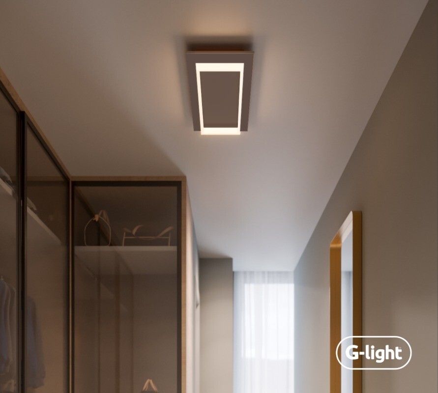 Plafon G-light Eros 24w 3000/4000/6000k Bronze Autovolt