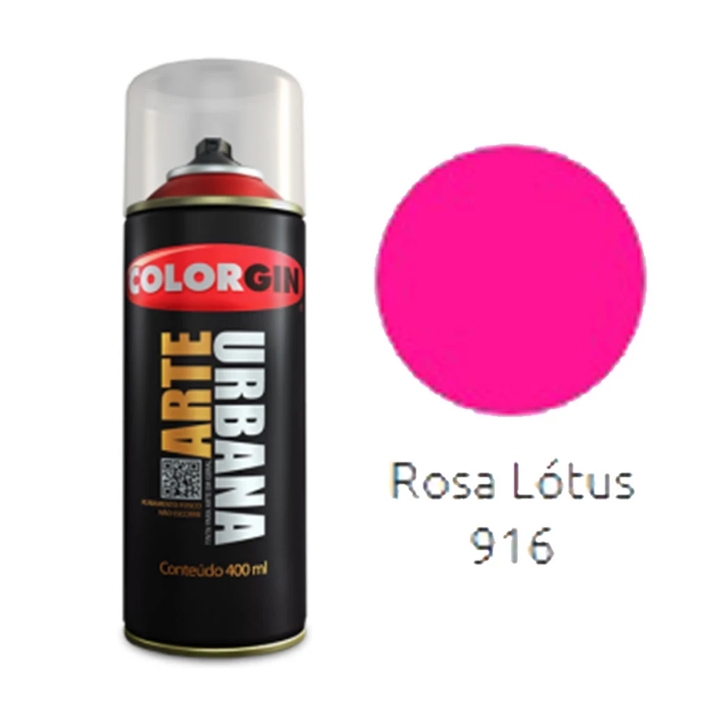 Spray Colorgin Arte Urbana Rosa Lotus 916 400ml
