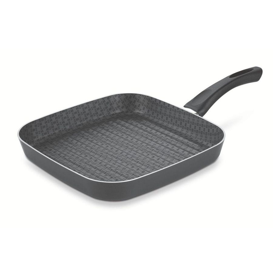 Bistequeira Paris em Alumínio Antiaderente Starflon Max e Externo de Silicone Grafite 28 Cm 2,3 L