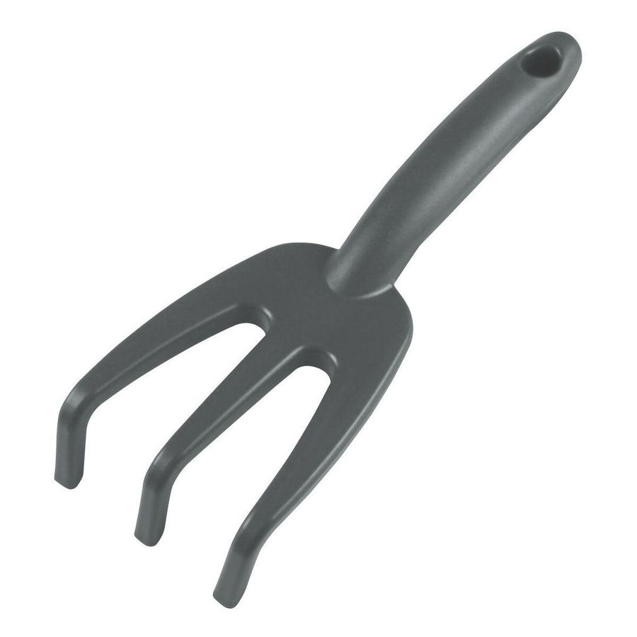 Ancinho com 3 Dentes para Jardinagem em Plástico Grafite - Tramontina