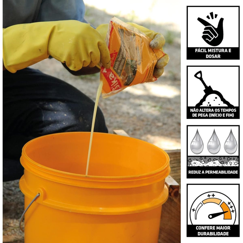 Sika-1 ( Impermeab. Concreto Não Armado ) 1l