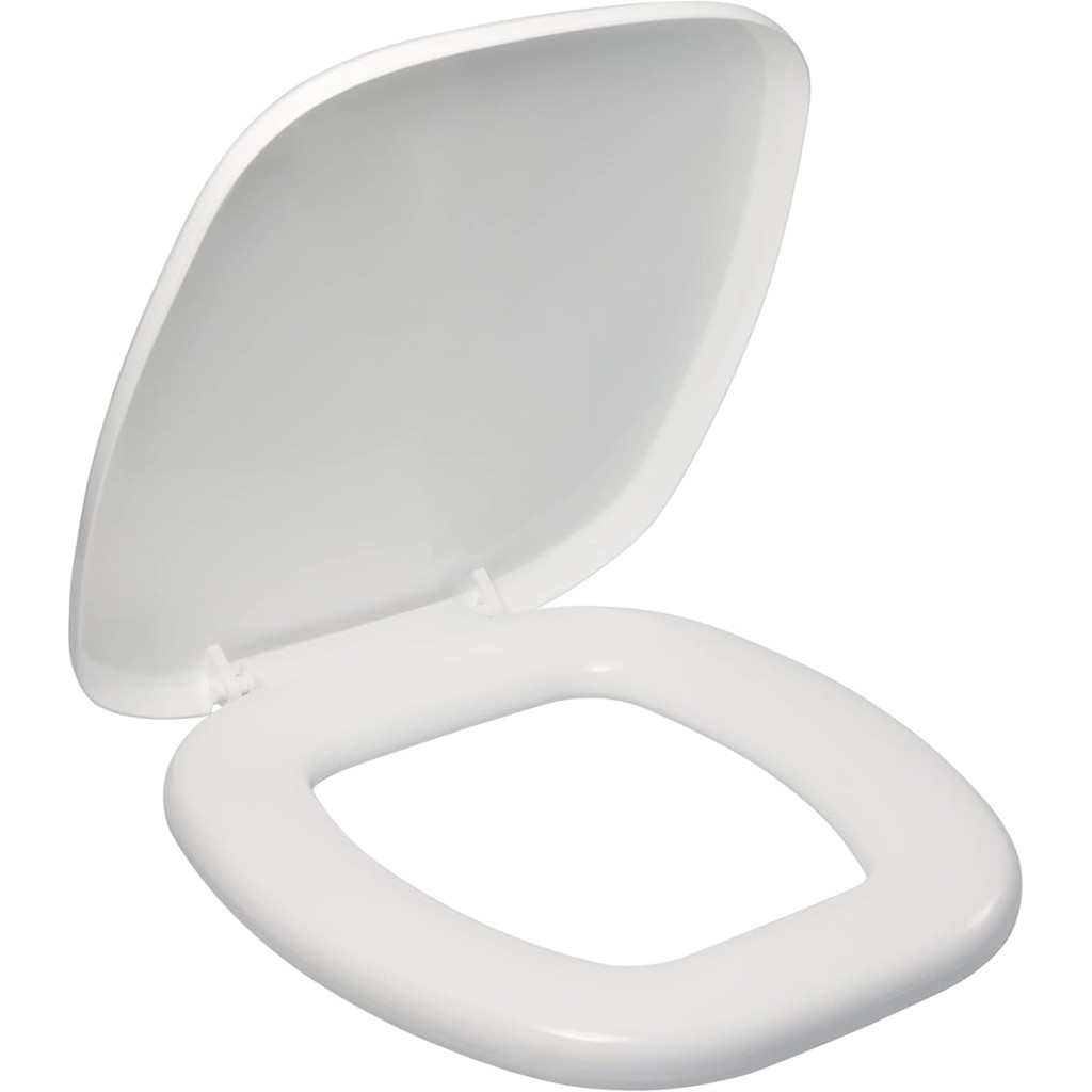 Assento Sanitário Almofadado, Quadrado, Cor Branco, Linha Primafer, Atlas.