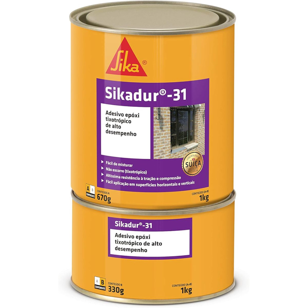 Sikadur Epoxi Tix Cinza 1kg